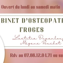 Cabinet libéral ou paramédical - Ostéopathie - Cabinet d'Ostéopathie DUPANLOUP Laetitia