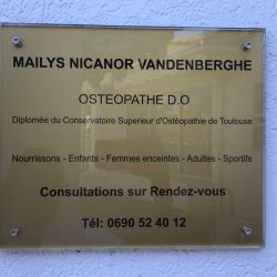 Cabinet libéral ou paramédical - Ostéopathie - NICANOR VANDENBERGHE Maïlys 