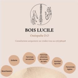 Cabinet libéral ou paramédical - Ostéopathie - Bois Lucile Ostéopathe D.O