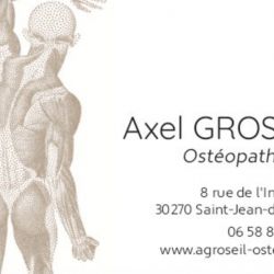 Cabinet libéral ou paramédical - Ostéopathie - Cabinet d'ostéopathie Saint-Jean-du-Gard (Axel Groseil)