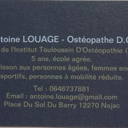 Antoine LOUAGE - Ostéopathe