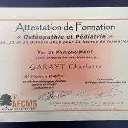 Cabinet libéral ou paramédical - Ostéopathie - Charlotte Garayt - Cabinet d'Ostéopathie