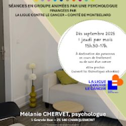 Cabinet libéral ou paramédical - Psychologie - Mélanie CHERVET PSYCHOLOGUE PSYCHOTHERAPEUTE