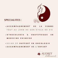 Cabinet libéral ou paramédical - Energétique Traditionnelle Chinoise - Cabinet de Médecine Traditionnelle Chinoise - Audrey LEBRASSEUR