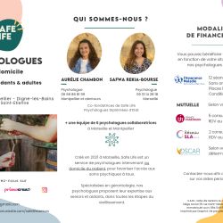 Cabinet libéral ou paramédical - Psychologie - Safe Life. Psychologues à domicile (Marseille, Montpellier, Annecy) (Seniors, aidants, adultes)