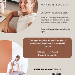 Maison de santé - Ostéopathie - Marion Touzot Ostéopathe