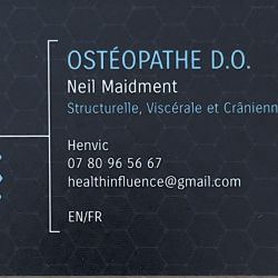 Maison de santé - Ostéopathie - Neil Maidment Ostéopathe D.O